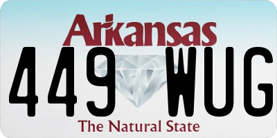 AR license plate 449WUG