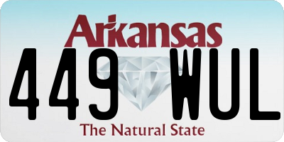 AR license plate 449WUL