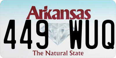 AR license plate 449WUQ