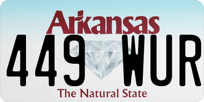 AR license plate 449WUR