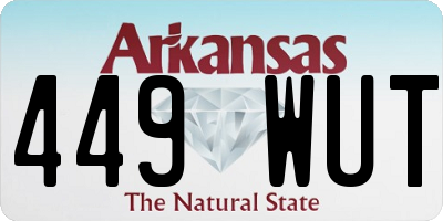 AR license plate 449WUT