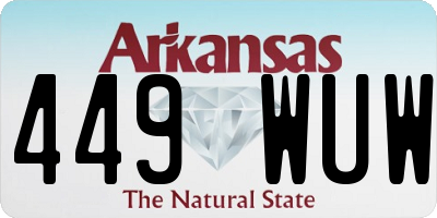 AR license plate 449WUW