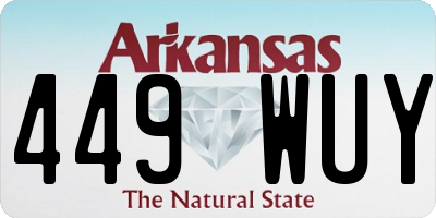 AR license plate 449WUY