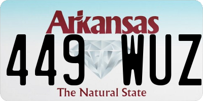 AR license plate 449WUZ