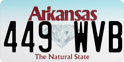 AR license plate 449WVB