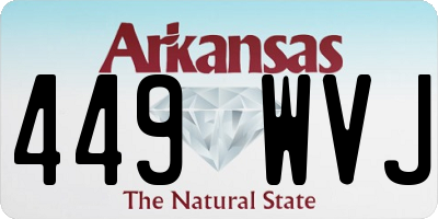 AR license plate 449WVJ