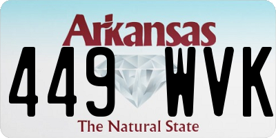 AR license plate 449WVK