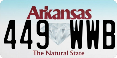 AR license plate 449WWB