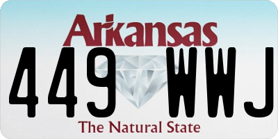 AR license plate 449WWJ