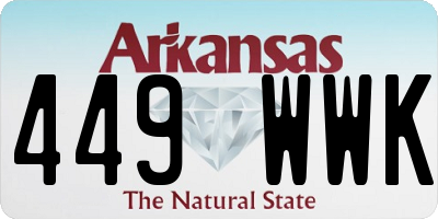 AR license plate 449WWK