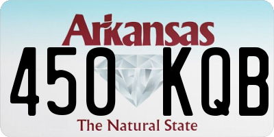 AR license plate 450KQB