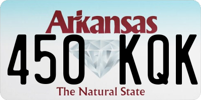 AR license plate 450KQK