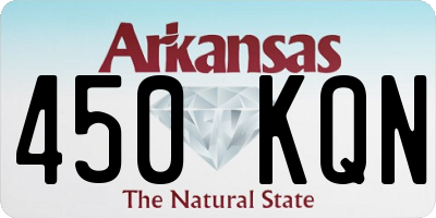 AR license plate 450KQN