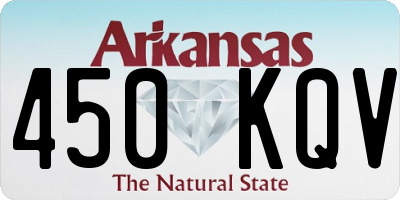 AR license plate 450KQV