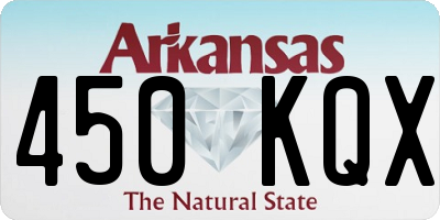 AR license plate 450KQX