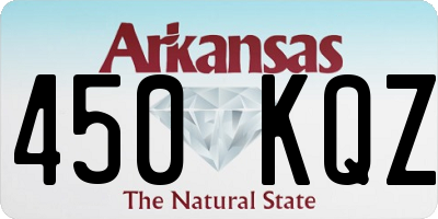 AR license plate 450KQZ