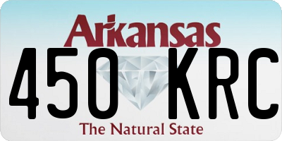 AR license plate 450KRC
