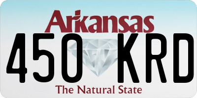 AR license plate 450KRD