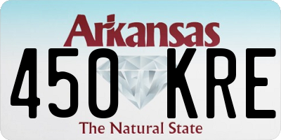 AR license plate 450KRE