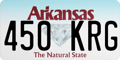 AR license plate 450KRG