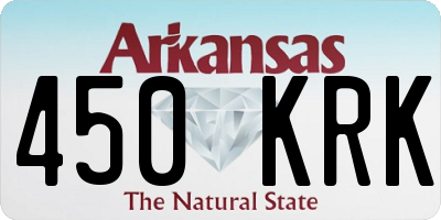 AR license plate 450KRK