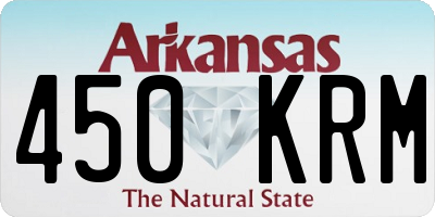 AR license plate 450KRM