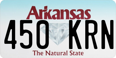 AR license plate 450KRN