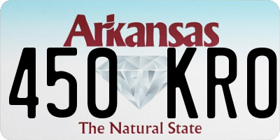 AR license plate 450KRO
