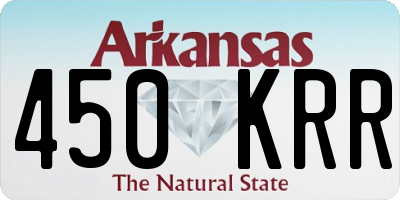 AR license plate 450KRR