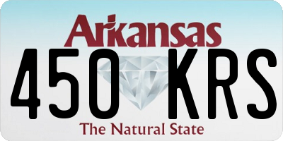AR license plate 450KRS