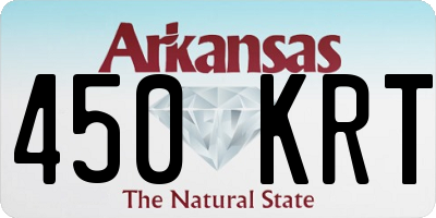 AR license plate 450KRT