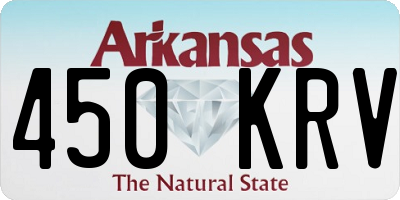 AR license plate 450KRV