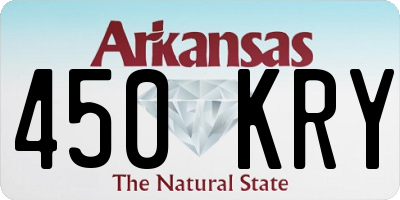 AR license plate 450KRY