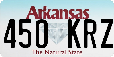 AR license plate 450KRZ