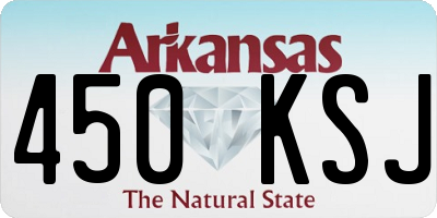 AR license plate 450KSJ