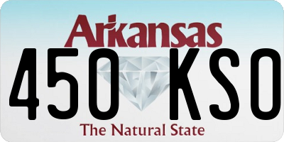 AR license plate 450KSO