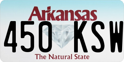AR license plate 450KSW