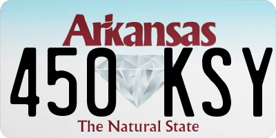 AR license plate 450KSY