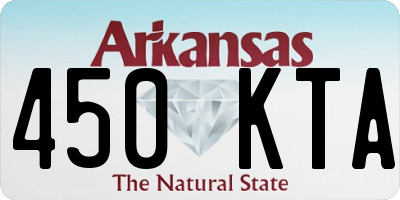 AR license plate 450KTA