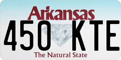 AR license plate 450KTE