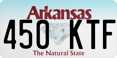 AR license plate 450KTF