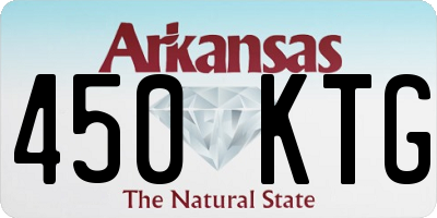 AR license plate 450KTG