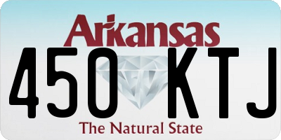 AR license plate 450KTJ
