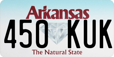 AR license plate 450KUK