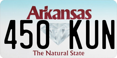 AR license plate 450KUN