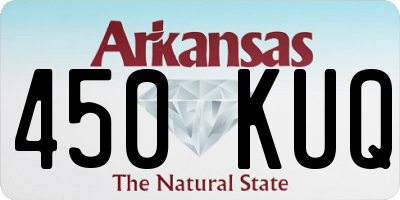 AR license plate 450KUQ