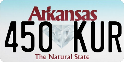 AR license plate 450KUR