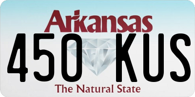 AR license plate 450KUS