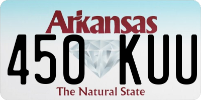 AR license plate 450KUU