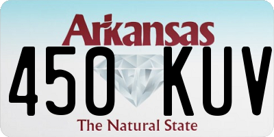 AR license plate 450KUV